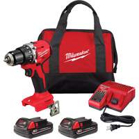 M18 Compact Brushless Hammer Drill/Driver Kit, Lithium-Ion, 18 V, 1/2" Chuck, 550 in-lbs Torque Nia-Chem Ltd.