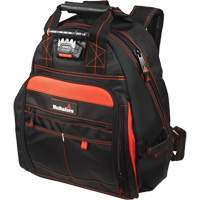 Lighted Tool Backpack, Black/Red, Ballistic/Polyester Nia-Chem Ltd.