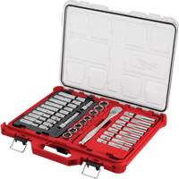 Ratchet & Socket Set with PACKOUT Low-Profile Organizer, 47 Pcs, 1/2" Drive Size, Deep Nia-Chem Ltd.