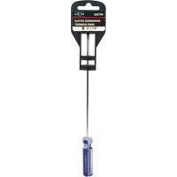 Blue Transparent Striped Slotted Screwdriver, 1/8" Tip, Round, Plastic Handle Nia-Chem Ltd.