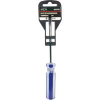 Blue Transparent Striped Slotted Screwdriver, 3/16" Tip, Round, Plastic Handle Nia-Chem Ltd.