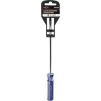 Blue Transparent Striped Slotted Screwdriver, 3/16" Tip, Round, Plastic Handle Nia-Chem Ltd.