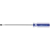 Blue Transparent Striped Slotted Screwdriver, 3/16" Tip, Round, Plastic Handle Nia-Chem Ltd.