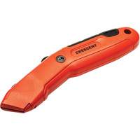 Auto-Retracting Safety Knife, 1", Steel, Aluminum Handle Nia-Chem Ltd.