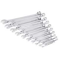 12-Point Long Pattern Combination SAE Wrench Set in Foam Storage Tray, Open-Ended, 19 Pieces, Imperial Nia-Chem Ltd.