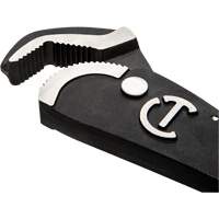 Self-Adjusting Dual Material Pipe Wrench, 1-1/2" Jaw Capacity, 12" Long, Black Oxide Finish, Cushion Handle Nia-Chem Ltd.