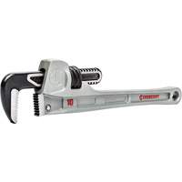 Slim Jaw Pipe Wrench, 1-9/10" Jaw Capacity, 10" Long, Powder Coated Finish, None Handle Nia-Chem Ltd.