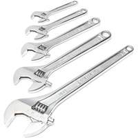 Chrome Wrench Set, Adjustable, 5 Pieces, Imperial and Metric Nia-Chem Ltd.