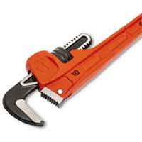 SLIM JAW Pipe Wrench, 1-9/10" Jaw Capacity, 10" Long, Powder Coated Finish, Non-Ergonomic Handle Nia-Chem Ltd.