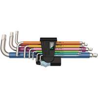 3950/9 Hex-Plus Multicolour Stainless 1 L-Key Set, 9 Pcs., Metric Nia-Chem Ltd.