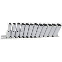 Jeu de douilles m&eacute;triques &agrave; 12 pans SS3812DM-12, 12 Mcx, Prise de 3/8", Profond Nia-Chem Ltd.