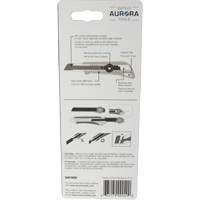 Couteau professionnel de 18 mm avec verrouillage &agrave; cliquet, Acier inoxydable, Robuste, Prise en Plastique Nia-Chem Ltd.