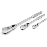 1/4", 3/8" & 1/2" Drive 90-Tooth Locking  Teardrop Ratchet Set Nia-Chem Ltd.