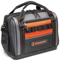 Sac ouvert de 17" pour outils d'ouvrier, Polyester, 3 pochettes, Noir/Gris/Orange Nia-Chem Ltd.
