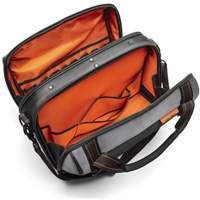 Sac ouvert de 17" pour outils d'ouvrier, Polyester, 3 pochettes, Noir/Gris/Orange Nia-Chem Ltd.