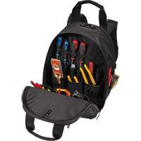 Phantom Collection 36-Pocket Tool Backpack, 11" L x 14-1/2" W, Black, Ballistic/Polyester Nia-Chem Ltd.