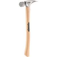 Titanium Milled Face Hammer with Curved Hickory Handle, 14 oz., Wood Handle, 18" L Nia-Chem Ltd.