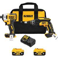 MAX Brushless Cordless Drywall Screw Gun & Impact Driver Kit, 20 V Nia-Chem Ltd.