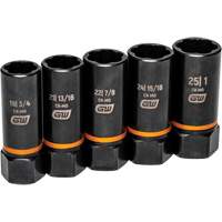 Jeu de douilles d'extraction Bolt Biter, 5 Mcx, Chocs, Prise de 1/2", Profond Nia-Chem Ltd.