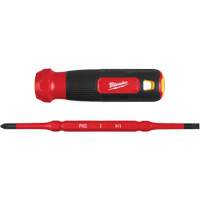 Tournevis &agrave; embouts interchangeables &agrave; tige articul&eacute;e isol&eacute; 1000 V, 2-en-1, 8-4/5" lo, Prise Coussin&eacute;e Nia-Chem Ltd.