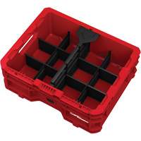 PACKOUT Low-Profile Crate, 15" x 18-5/8" x 6-5/8", Black/Red Nia-Chem Ltd.