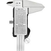 Digital Caliper, 0.0005" (0.01 mm) Resolution, 0" - 6" (0 mm - 150 mm) Range Nia-Chem Ltd.
