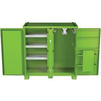Onsite PPE Storage Cabinet, Steel, High-Visibility Lime Green Nia-Chem Ltd.