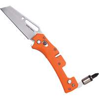 Electrician's Pocket Knife with Driver, 2-99/100" Blade, Stainless Steel Blade, Plastic Handle Nia-Chem Ltd.