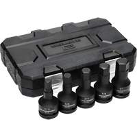 SAE Impact Bit Socket Set with Blow Mold Case, Hex, 3/4" Drive, 5 Pcs Nia-Chem Ltd.