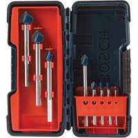 Glass & Tile Drill Bit Set, 8 Pieces, Carbide Nia-Chem Ltd.