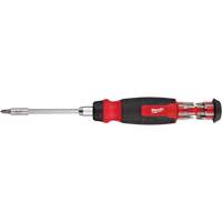 14-in-1 Ratcheting 1/4" Drive Multi-Bit Screwdriver, 10-11/100" L, Cushion Grip Handle Nia-Chem Ltd.