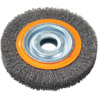 Wire Wheel Brush, 7" Dia., 0.118" Fill, 1-1/4" Arbor Nia-Chem Ltd.