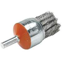 Mounted Knot-Twisted Wire Brush, 1-1/8" Dia., 0.02" Wire Dia., 1/4" Shank Nia-Chem Ltd.
