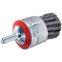 Mounted Knot-Twisted Wire Brush, 1-1/8" Dia., 0.02" Wire Dia., 1/4" Shank Nia-Chem Ltd.