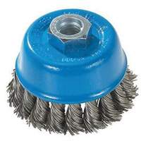 Brosse &agrave; fils nou&eacute;s torsad&eacute;s, 3" dia. x M10x1,25 arbre Nia-Chem Ltd.