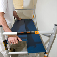 Mobile Work Scaffolding - Mini Scaffoldings, Aluminum Frame, 42" D x 48-1/2" H Nia-Chem Ltd.