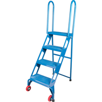 Portable Folding Ladder, 4 Steps, Perforated, 40" High VC438 | Nia-Chem Ltd.