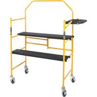 Jobsite Series 4' Safety Rail & Tool Shelf Scaffold Kit, Steel Frame, 49-1/2" D x 57-3/4" H Nia-Chem Ltd.