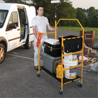 Jobsite Series 4' Safety Rail & Tool Shelf Scaffold Kit, Steel Frame, 49-1/2" D x 57-3/4" H Nia-Chem Ltd.