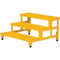 Adjustable Step-Mate Stand, 3 Step(s), 36-3/16" W x 33-7/8" L x 22-1/4" H, 500 lbs. Capacity VD448 | Nia-Chem Ltd.