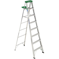 Step Ladder with Pail Shelf, 8', Aluminum, 225 lbs. Capacity, Type 2 VD566 | Nia-Chem Ltd.