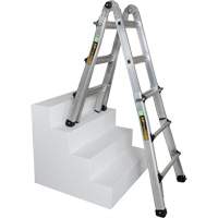 Telescoping Multi-Position Ladder, 2.916' - 9.75', Aluminum, 300 lbs., CSA Grade 1A VD689 | Nia-Chem Ltd.