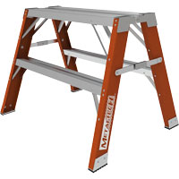 Buildman™ Step-up Workbench, 2' H x 33.5" W x 25.75" D, 300 lbs. Capacity, Fibreglass VD699 | Nia-Chem Ltd.