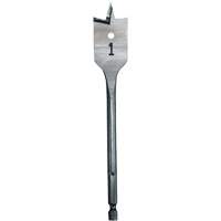 Flat Boring Bit, 1" Diameter, 1/4" Hex Shank, 6" Length Nia-Chem Ltd.