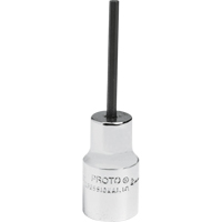 Standard Bit Socket, Hex, 2.5 mm x 1-7/8" L, 1/4" Drive Nia-Chem Ltd.