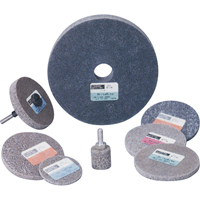 Standard Abrasives 500 Series Soft Density Unitized Wheels, 3" x 1/4", 1/4" Arbor, Medium Grit, Aluminum Oxide Nia-Chem Ltd.