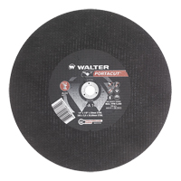 Meule &agrave; tronçonner rapide en acier inoxydable Portacut, 14" x 1/8", Arbre de 3/4", Type 1, Oxyde d'aluminium, 5400 Tr/min Nia-Chem Ltd.