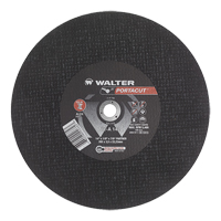 Meule &agrave; tronçonner rapide en acier inoxydable Portacut, 14" x 1/8", Arbre de 7/8", Type 1, Oxyde d'aluminium, 5400 Tr/min Nia-Chem Ltd.