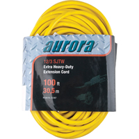 Cordon rallonge en vinyle, Ext&eacute;rieur, SJTW, AWG 12/3, 15 A, 100' Nia-Chem Ltd.