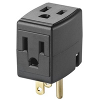 Grounded Triple Cube, 3 Outlet(s), None, 15 Amps, 1875 W, 125 V Nia-Chem Ltd.